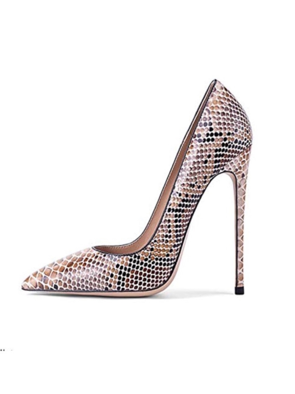 Karl Lagerfeld Women's Royale Snake Textured Dress Pump